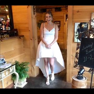 Macy’s high/low dress satin bridal shower!!